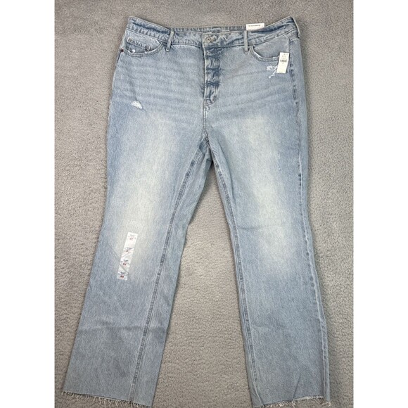 Old Navy Kicker Bootcut Jeans Womens Size 20 Light Wash Secret Smooth Pockets - Picture 1 of 10